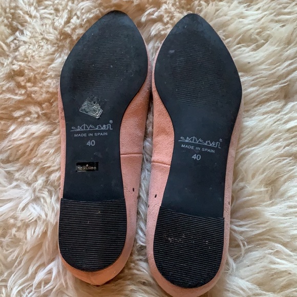 Sixtyseven ballet flats. Pink suede with studs - Picture 5 of 6